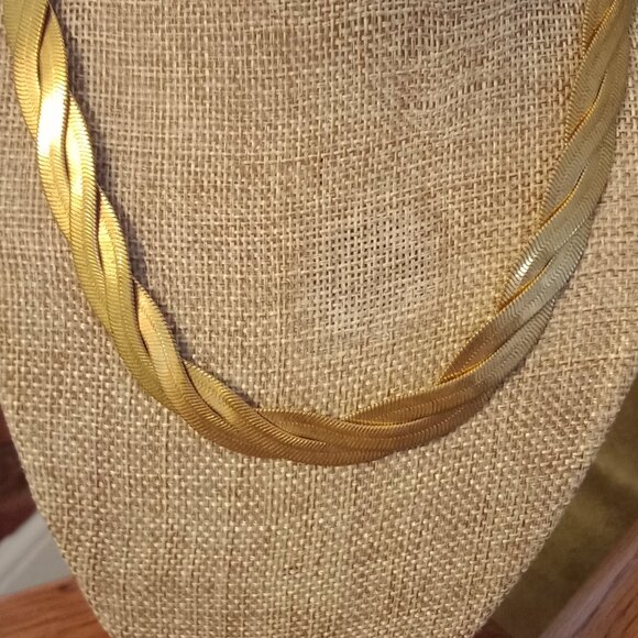 Braided Herringbone Necklace - Picture 6 of 6